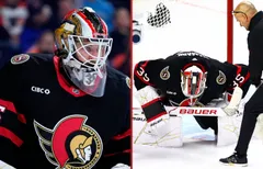Linus Ullmark klev av med en skada i natt.