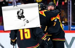 Kieffer Bellows slog till inför föräldrarna.
Foto: Bildbyrån.