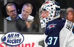 Connor Hellebuyck-situationen har utvecklats till en ödesfråga för Winnipeg Jets. Foto: Stephen R. Sylvanie-Imagn Images