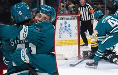 Ivar Stenberg gjorde sitt första NHL-mål.
Foto: Bildbyrån