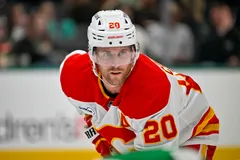 Blake Coleman trejdas till Minnesota Wild av Calgary Flames. Foto: Jerome Miron-Imagn Images