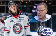 Situationen är oroväckande både på och utanför isen för Linköping HC, konstaterar Mike Helber.
Foto: Jonathan Näckstrand / BILDBYRÅN (montage)