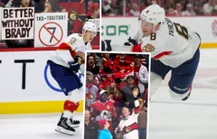 Brady Tkachuk fick ett hatiskt mottagande i natt.