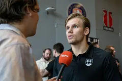 Timrå IK:s Anton Wedin under SHL:s upptaktsträff 2026.