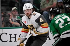 Rasmus Andersson hoppas på en fortsättning i Vegas Golden Knights. Foto: Jerome Miron-Imagn Images