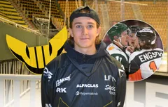 Liam Engström kliver upp i Hockeyallsvenskan. 