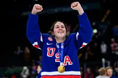 Abbey Murphy, som vann OS-guld med USA, är inbjuden till Edmonton Oilers talangläger. 
Foto: Emma Wallskog / BILDBYRÅN