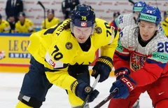 Oskar Sundqvist har satts upp på waivers av St. Louis Blues. Foto: REUTERS/David W Cerny