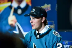 Ivar Stenberg efter att ha blivit draftad.
Foto: Steven Ellis / The Nation Network.
