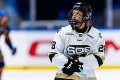 Olivia Sohrner sköt SDE till en viktig seger mot HV71.
Foto: Caisa Rasmussen / BILDBYRÅN