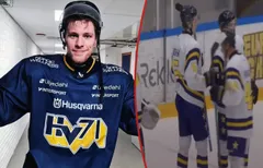 Jan Mysek gjorde sitt första mål för HV.
