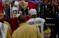 William Karlsson utgick med en skada.
Foto: Viaplay.