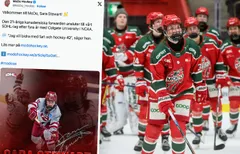 Sara Stewart är klar för MoDo. Foto: X (MoDo) och Bildbyrån.