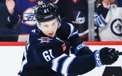 Viggo Björck jagar fortfarande första NHL-poängen – men hylla för sitt mogna spel. Foto: John Woods/The Canadian Press via AP