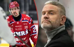 Mikael Gath räknar bort Ludvig Levinsson i SHL-premiären.