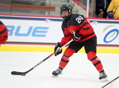 Madison Chantler mot Sverige i U18-VM 2022.