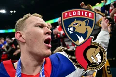 Brady Tkachuk lämnar Ottawa för Florida. Foto:REUTERS/Marton Monus