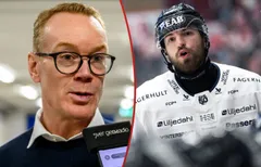Niklas Eriksson förklarar varför Lukas Rousek flyttas ner i fjärdekedjan.