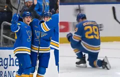 Jonatan Berggren jublar efter avgörandet mot Columbus.