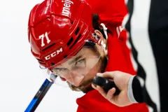 Dylan Lark,in kommer inte att synas till när Detroit Red Wings inleder sitt träningsläger. Foto: Rick Osentoski-Imagn Images
