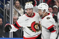 Drake Batherson skriver ett nytt åttaårskontrakt med Ottawa Senators. Foto: Dan Hamilton-Imagn Images