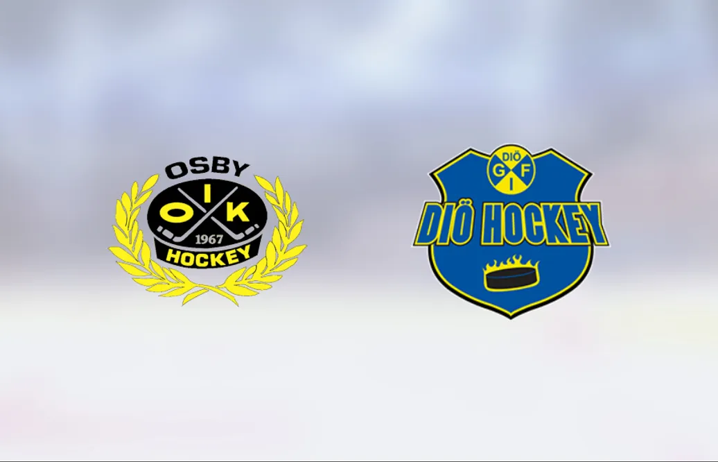 Osbys segerrad fortsätter efter 4-3 mot Diö