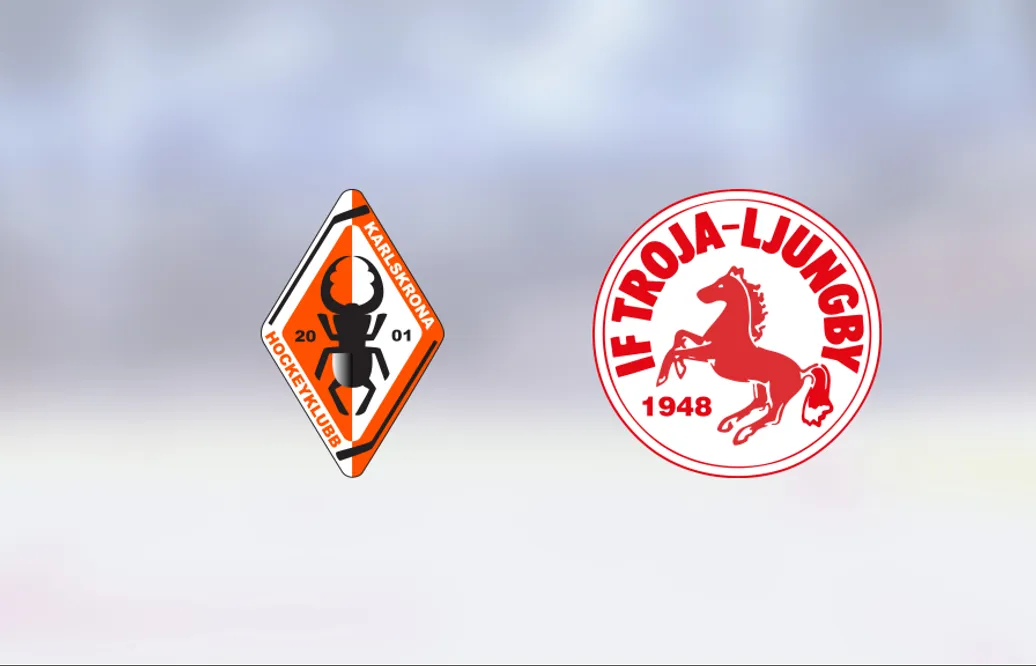Troja/Ljungby lyckades säkra segern mot Karlskrona efter rysare