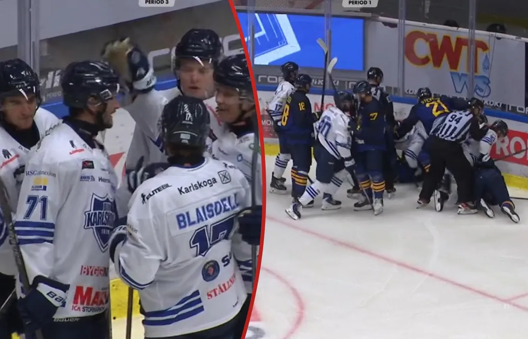 BIK Karlskoga krossade Södertälje i en stökig träningsmatch.