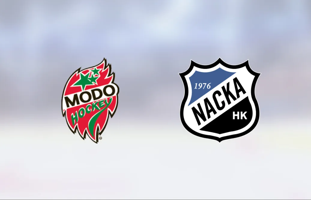 Utklassning när Modo Hockey J18 besegrade Nacka i Hägglunds Arena