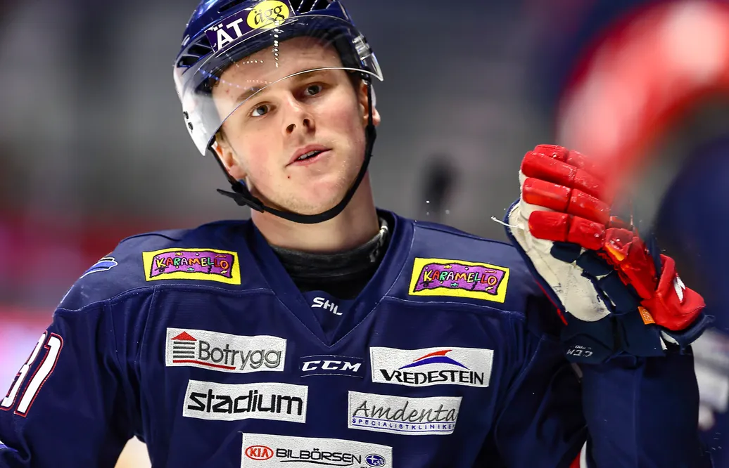 Olle Lycksell i Linköping och SHL 2020. Foto: Bildbyrån/Peter Holgersson.