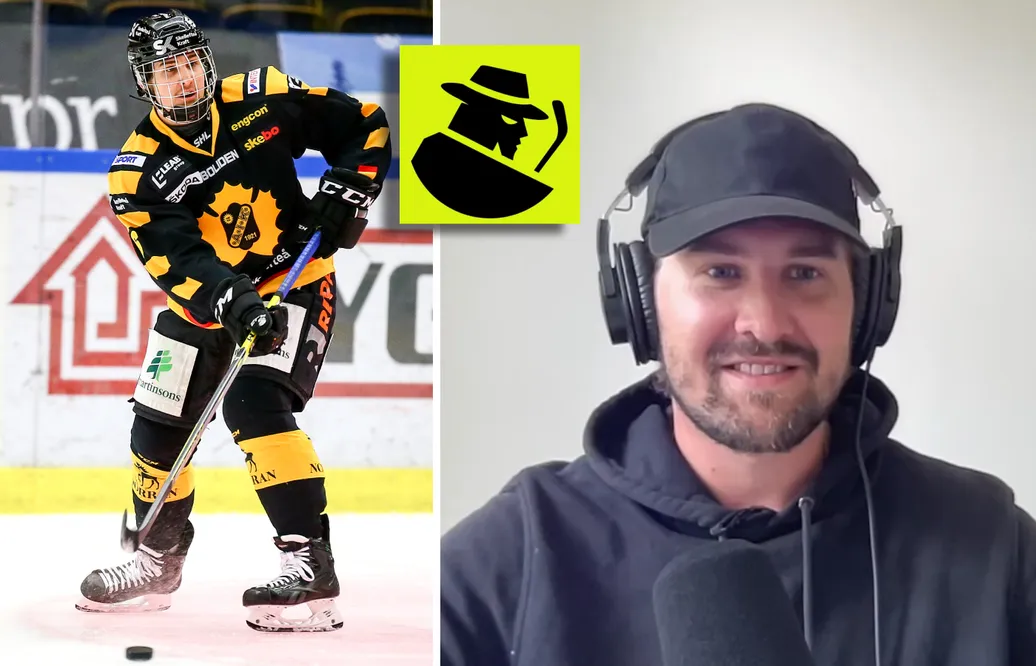 Den tidigare stortalangen Adam Thilander gör succé med Hockeyspionen – Instagramkontot där han delar med sig av sina erfarenheter från karriären. Foto: Bildbyrån/Ola Westerberg & YouTube/Hockeyspionen