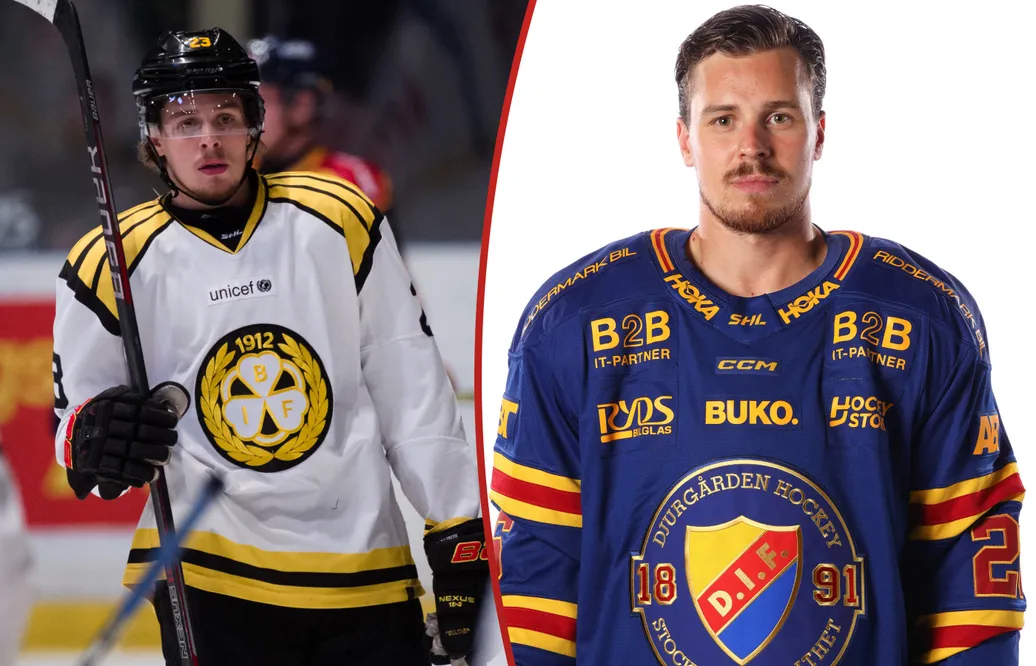 Lucas Carlsson debuterar för Djurgården - mot sin gamla klubb Brynäs. 
