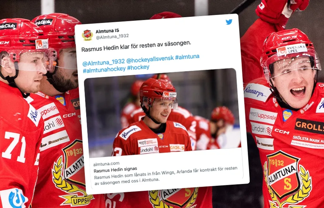 Almtuna kontrakterar Rasmus Hedin