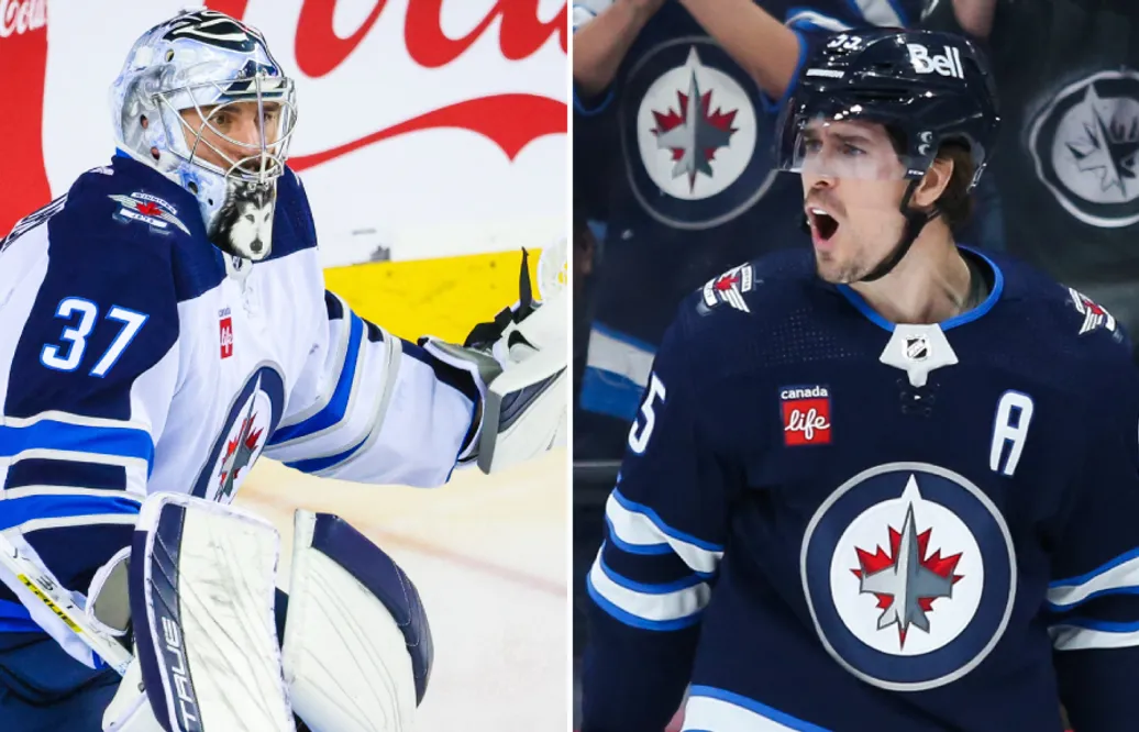 Connor Hellebuyck och Mark Scheifele skriver sjuårskontrakt med Winnipeg Jets