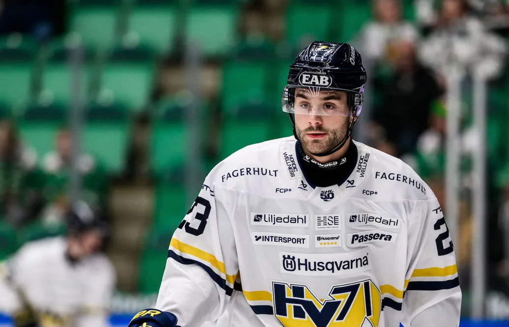 Marcus Limpar Lantz fick chansen i HV71.
Foto: Bildbyrån.