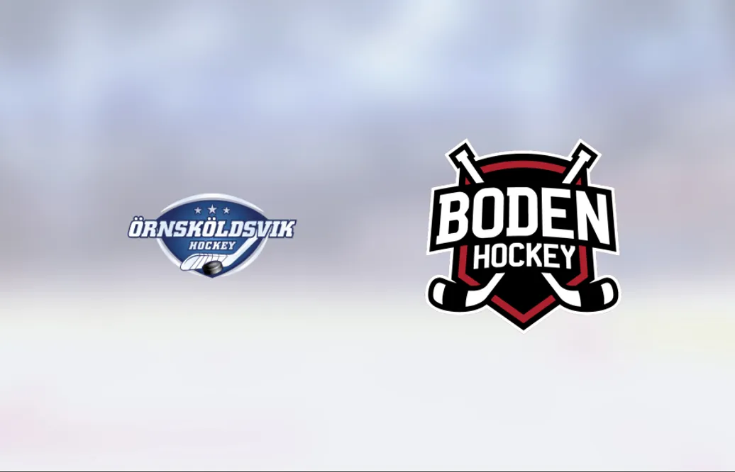 Bodens HF vann efter avgörande i tredje perioden mot Örnsköldsvik Hockey