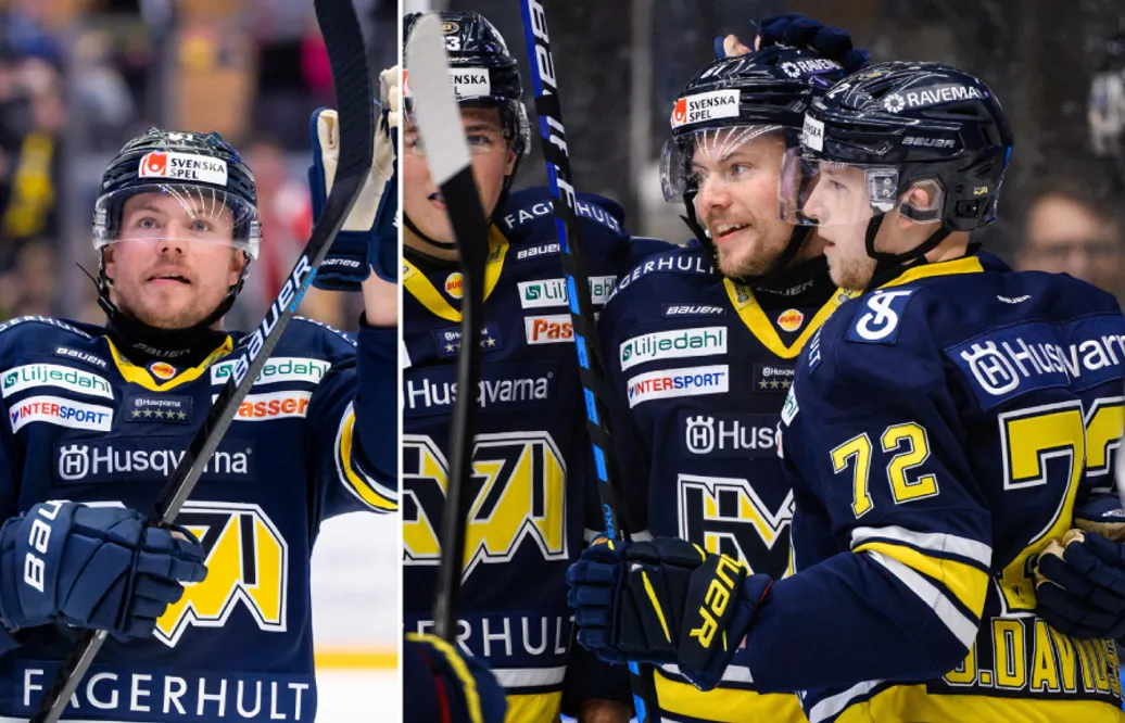 Tommi Huhtala blev hattrickhjälte för HV71: ”Jag hade lite tur”