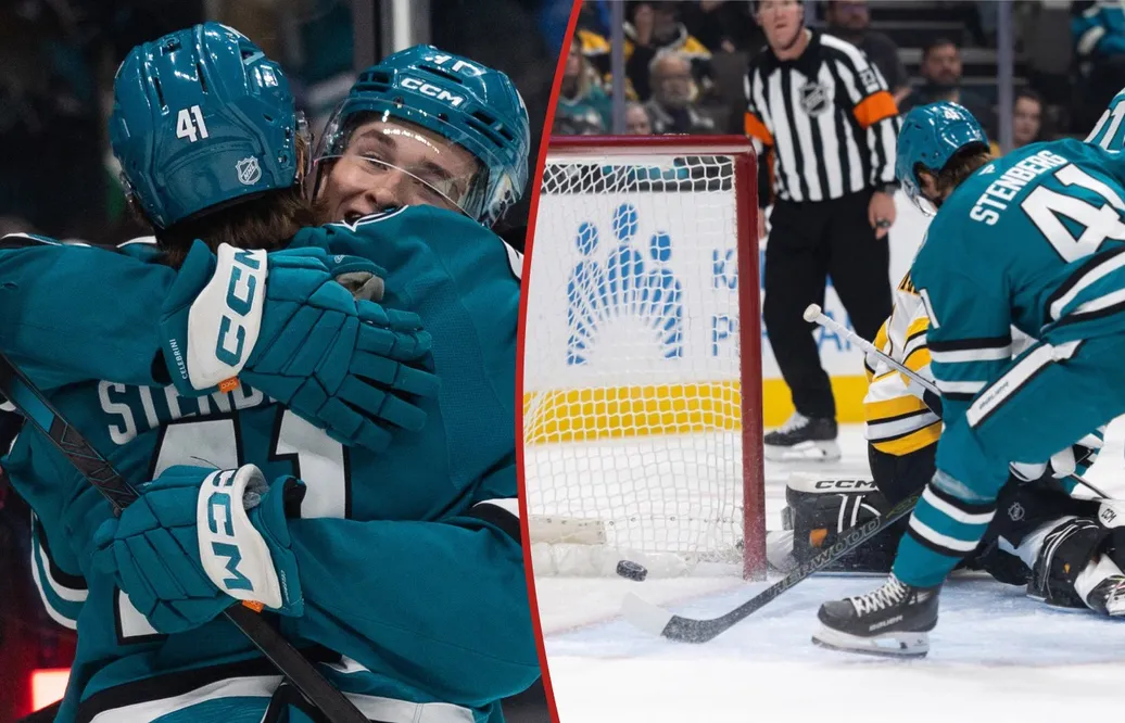 Ivar Stenberg gjorde sitt första NHL-mål.
Foto: Bildbyrån