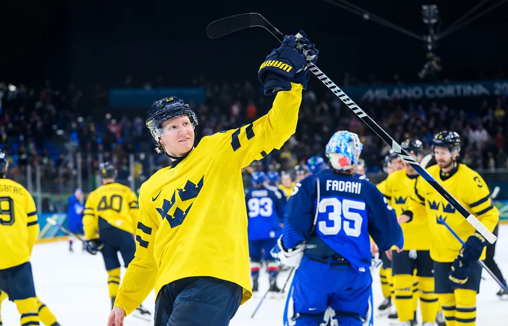 Rasmus Dahlin vinner Guldpucken 2026.
Foto: Bildbyrån.