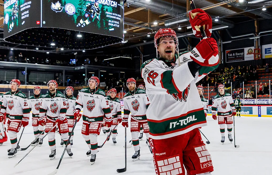 Emil Larsson blev segerskytt i Jämtland.