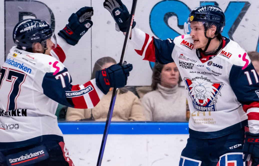Henrik Törnqvist i målform när Linköping vann mot Rögle