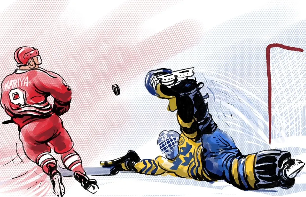 Fredrik Jax's karikatyr av Tommy Salo.
