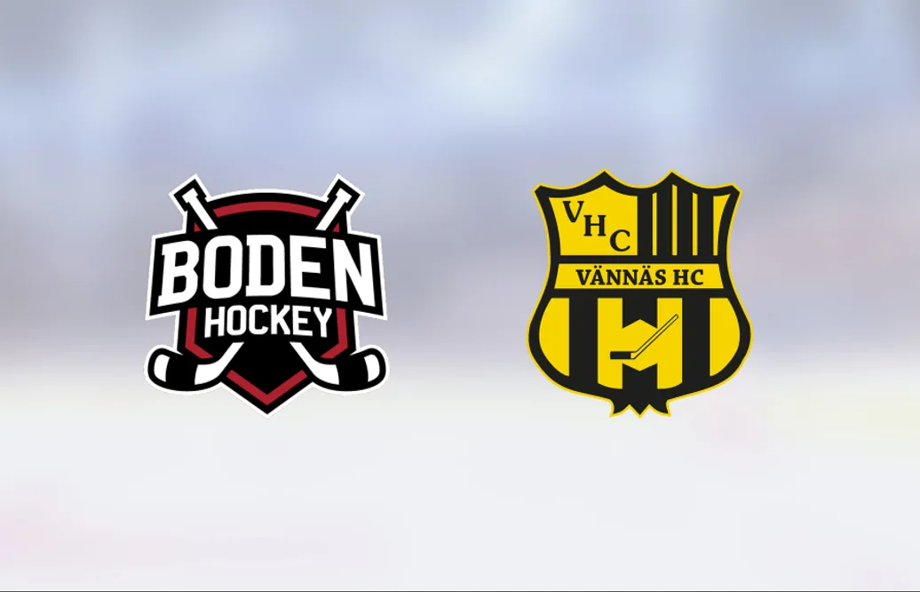 Bodens HF besegrade Vännäs och toppar nu tabellen