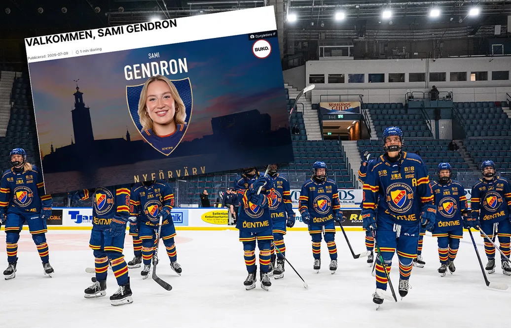 Sami Gendron ansluter till Djurgården.
Foto: Bildbyrån / Skärmdump difhockey.se