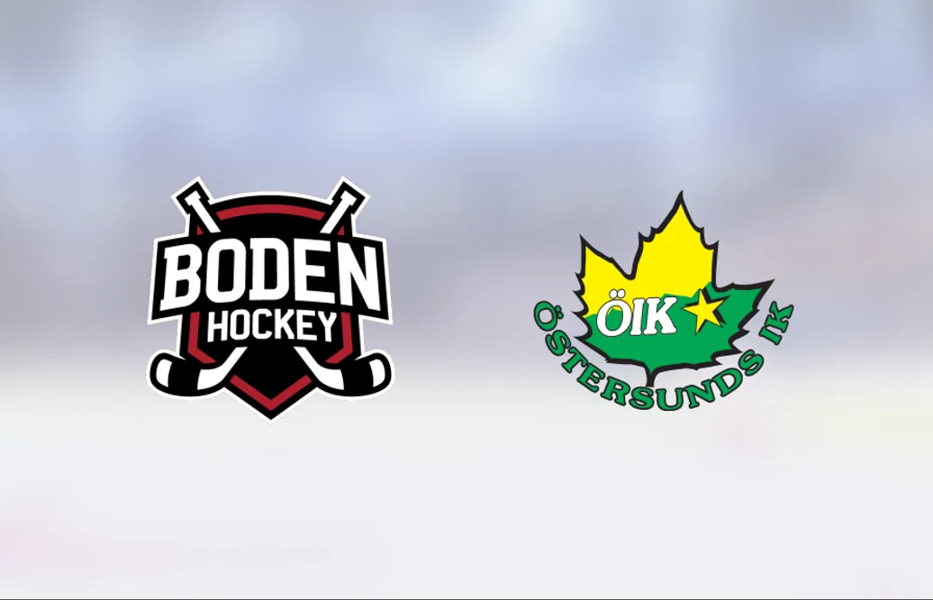 Segersviten sprack för Östersunds IK mot Bodens HF