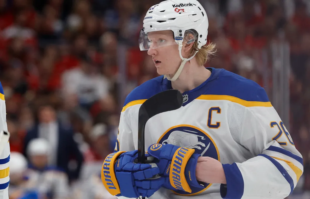 Rasmus Dahlin är på väg tillbaka. Foto: Geoff Burke-Imagn Images