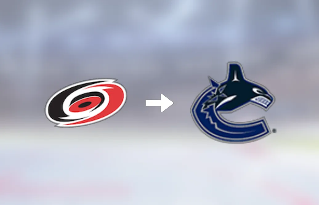 Vancouver Canucks värvar forwarden Lane Pederson från Carolina Hurricanes