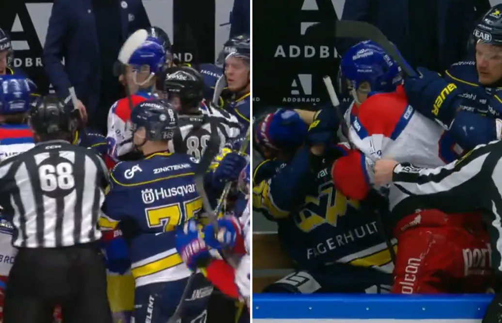 Här blir det bråk i HV71:s bås: “Vad är det som händer?!”