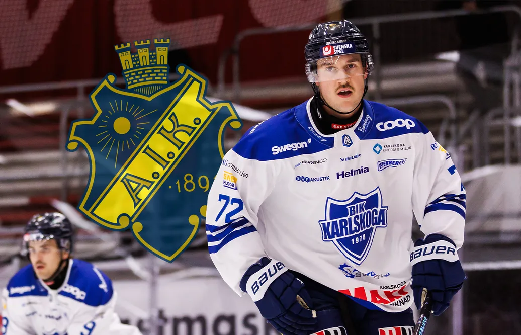 Viktor Lennartsson är klar för AIK. Foto: Bildbyrån (montage).