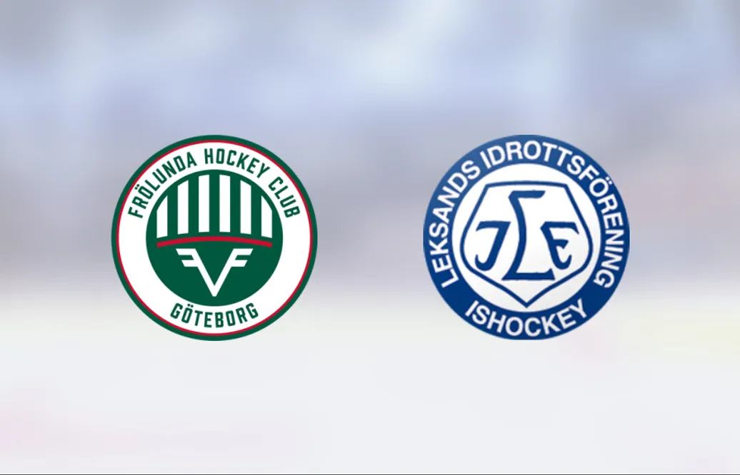 Tuff match slutade med seger för Leksand mot Frölunda